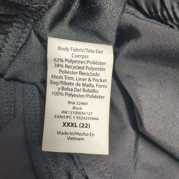 Athletic Works Black Mesh Running Shorts Women's Plus Size XXXL - Picture 10 of 10